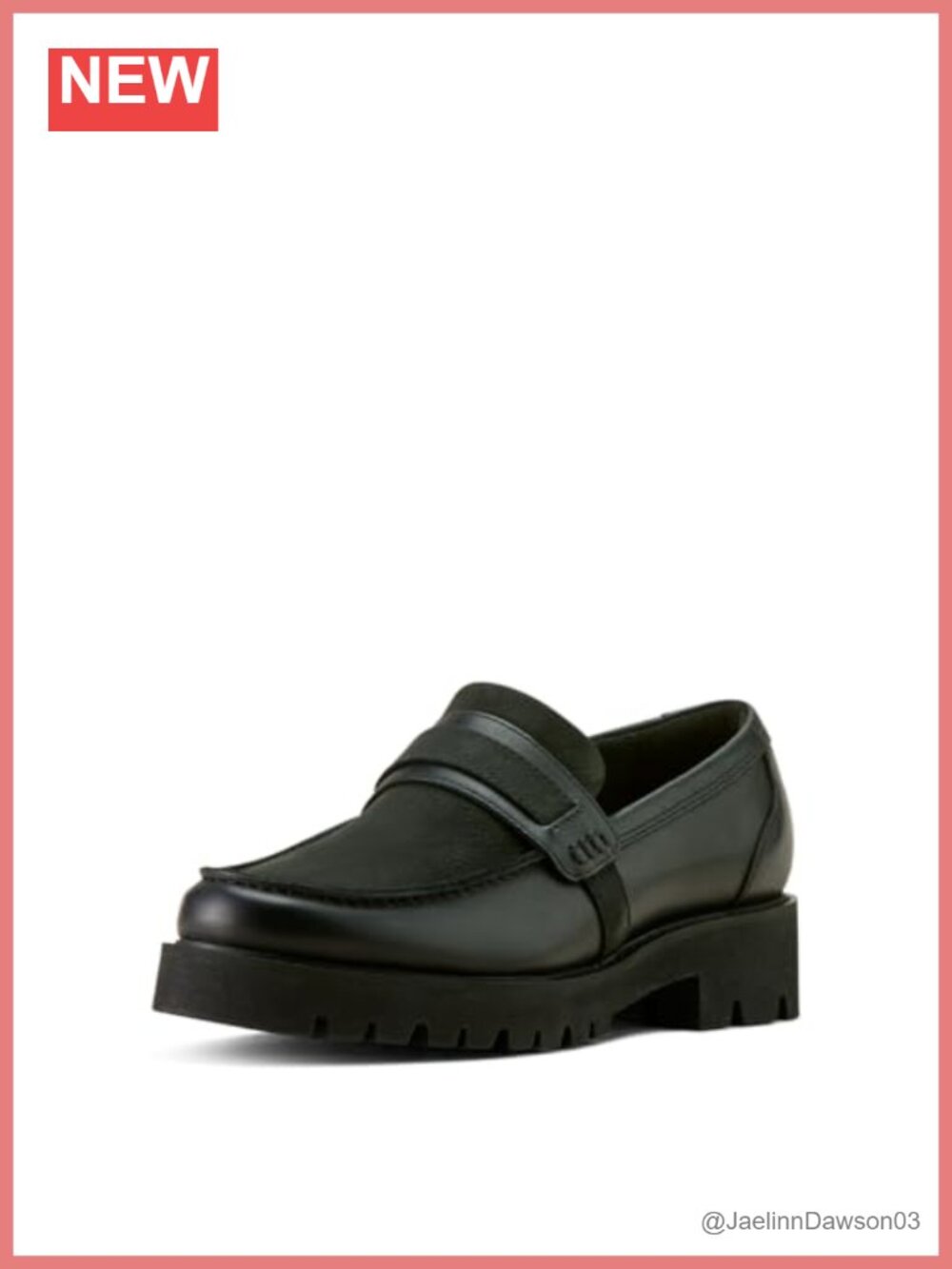 Leather Lug Loafer Mules Flat Round Toe Slip On Fall Casual Women's